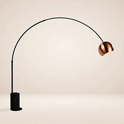 s.luce Stehlampe Ball Bogenlampe, Schwarz von s.luce