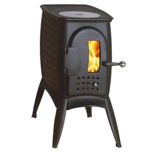 Thermoflux Kaminofen G1 - Kompakter Holzofen mit Kochplatte - Kaminöfen mit 6 kW Leistung, ideal für enge Räume. Integrierte Kochplatte und hoher Wirkungsgrad durch Konvektionsmantel für effizientes Heizen.