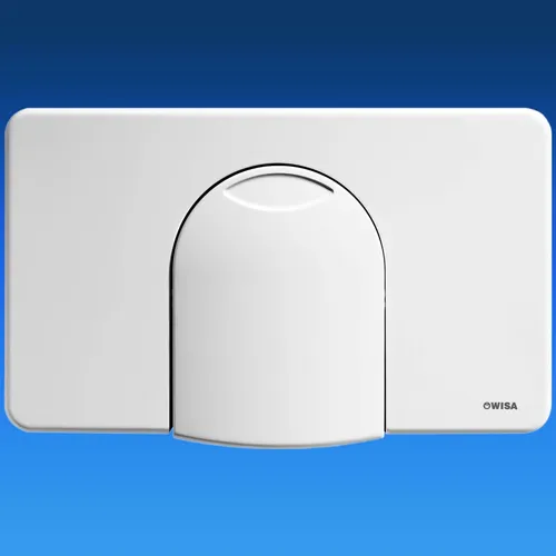 Wisa Bedienungsplatte W2100 SU, weiß - Betätigungsplatte für UP-Spülkasten 2100, elegantes Design und einfache Bedienung für Ihr Badezimmer.