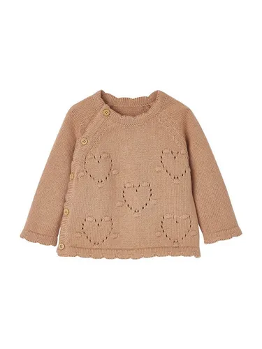 vertbaudet Cardigan Baby Wickeljacke Lochmuster