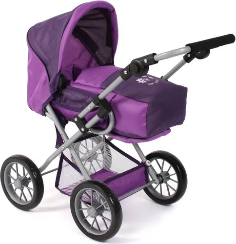 Bayer Chic 2000 - Puppenwagen Leni, 2in1 Kombipuppenwagen mit herausnehmbarer Tragetasche, ideal für Puppenmuttis von 3 bis 6 Jahren