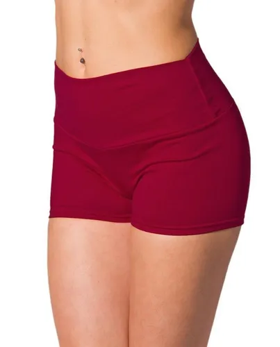 Alkato Yogashorts Alkato Damen Shorts mit Hohem Bund Hotpants Radlerhose Long Shorts