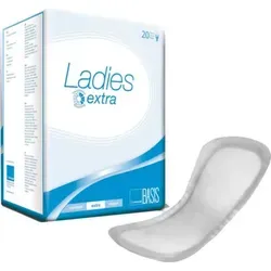 Param Ladies Inkontinenzvorlagen Basis Extra 20 ST - Arzneimittel für leichte bis mittlere Inkontinenz, hohe Saugkraft und hautfreundliches Material für optimalen Komfort. Ideal für aktive Frauen.
