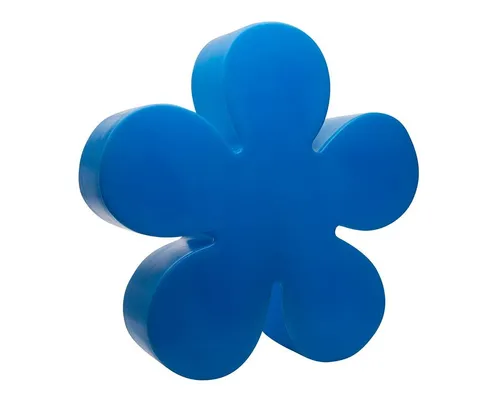 seasons - Motivleuchte Shining Flower 40 cm blau - Die Shining Flower Motivleuchte mit 40 cm Durchmesser in Blau bringt fröhliche Farben in Ihren Garten oder Wohnbereich. Hergestellt aus robustem Polyethylen, ist sie wetterfest und langlebig. Ideal für Innen- und Außenbereiche.
