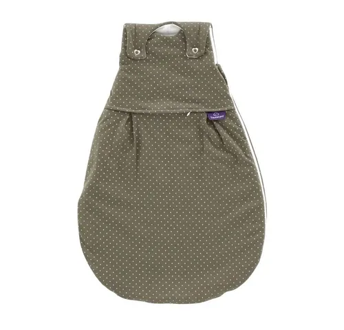 Träumeland Babyschlafsack LIEBMICH 3tlg. Set Pünktchen oliv, Größe 56/62 - Hochwertiger Babyschlafsack im 3-teiligen Set, aus 100% Baumwolle, für ein angenehmes Schlafklima. Ideal für die Kleinen, um sicher und geborgen zu schlafen.