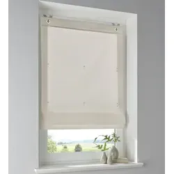 Kutti Raffrollo Stig - Blickdichtes Rollo ohne Bohren - Rollos, freihängend und einfach zu montieren mit Hakenaufhängung, ideal für Fensterflügelstärken von 13-22 mm, sorgt für Sichtschutz und stilvolle Raumgestaltung.