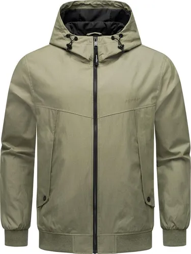 Ragwear Outdoorjacke Tyller - Leichte Übergangsjacke mit Kapuze in Olivgrün - Funktionsjacken, windabweisend und perfekt für wechselhaftes Wetter, ideal für aktive Freizeitgestaltung.