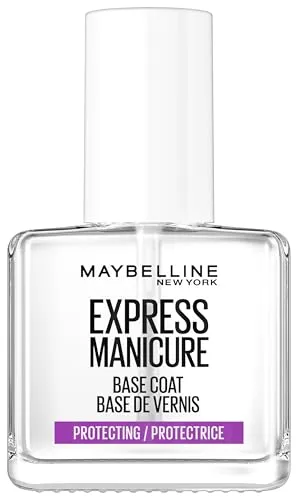 Maybelline New York Nagellack, Transparenter Unterlack, Super Stay Strength & Protecting Base Coat, 12 ml