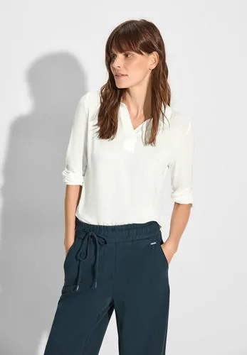 Cecil Damen Poloshirt mit 3/4-Arm - Elegantes Poloshirt aus weichem Viskose-Mix für hohen Tragekomfort. Ideal für den Alltag oder besondere Anlässe, in schicker Unifarbe.