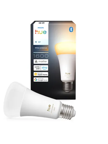 Philips Hue Smart LED A67 Lampe - Leuchtmittel mit vollspektrum Licht von 1000-20000K, dimmbar und kompatibel mit Alexa, Google Assistant und Apple Home für smarte Steuerung.