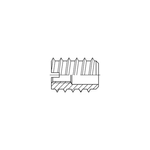 DIN 7965 Einschraubmuttern Messing M 3 x 8 - 100 Stück - Hochwertige Messing Einschraubmuttern für eine sichere Befestigung, ideal für vielseitige Anwendungen im Bau und Handwerk.