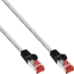 Inline® Patchkabel - S/FTP (PiMf) - Cat.6 - 250MHz PVC Kupfer - Transparent - 0,...