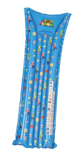 Super Mario Luftmatratze, aufgeblasen ca. 177x60 cm, unaufgeblasen ca. 183x69 cm