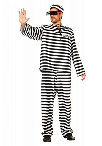 Herrenkostüm Sträfling, Gr. 54
