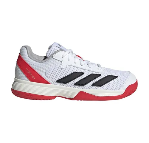 adidas Courtflash Kids Tennis Shoes - Sneaker für aktive Kinder - Laufschuhe mit normaler Passform, Schnürverschluss und robuster Adiwear-Laufsohle für optimalen Halt und Langlebigkeit.