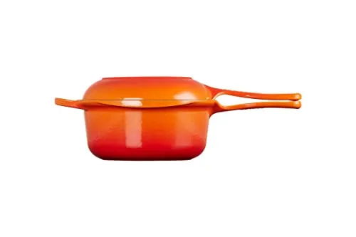 Le Creuset Signature Kochtopf 22 cm aus Gusseisen in rot von Le Creuset