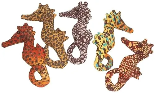 Woru Sandtiere, 1 Tier, Verschiedene Modelle, Größe ca. 7 cm, Frosch, Gekko, Schildkröte, aus verschiedenen Nicht wählbaren Stoffen (Seepferd)