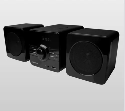 Medion® Audio-System MD83067 – Kompaktes Micro Audio System mit Bluetooth - Vielseitiges Micro Audio System mit CD/MP3 Player, USB-Anschluss und UKW-Radio. Genießen Sie kabellose Musikübertragung und 5 Soundvoreinstellungen für jeden Musikgeschmack.