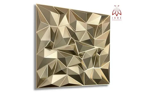 IKHEMalarka 3D Wandpaneel 3D Paneele PVC Kunststoffpaneele, BxL: 50,00x50,00 cm, 0,25 qm, (1 Stück, 3D Wandpaneele Deckenpaneele) hochwertige & harte PVC 3D Platten Wand & Decke