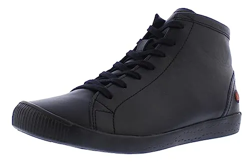 softinos IBBI653SOF Sneaker schwarz 40 EU - Wanderschuhe aus echtem Leder, warm gefüttert und ideal für kalte Tage, verstellbare Schafthöhe für optimalen Tragekomfort.