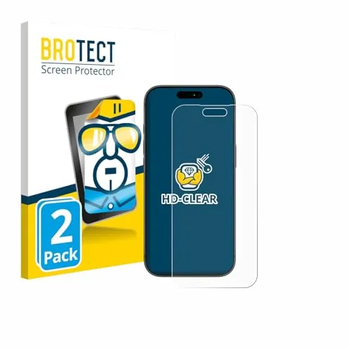 BROTECT 2 Stück Schutzfolie für Apple iPhone 17 Pro Max Displayschutz Folie Made in Germany, Ultra-Klar