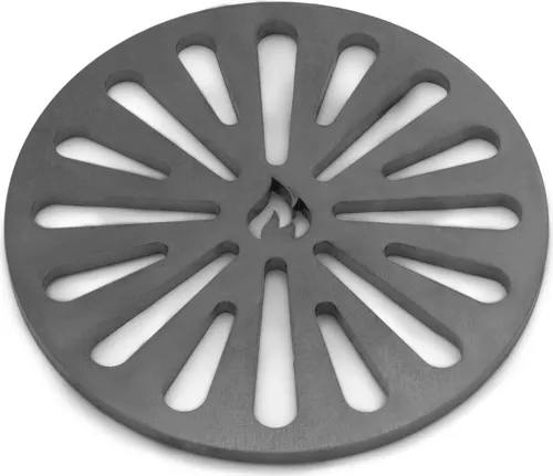 Grillrost.com Das Original Ofenrost Rund 18cm - Bruchsicherer Stahlrost - Aschesauger: Hochwertiger Ofenrost aus massivem Stahl, bruchsicher und perfekt für Kamine und Grills. Made in Germany für herausragende Qualität.