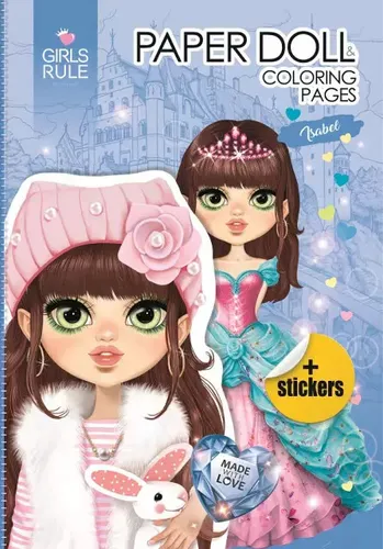 Papierowa lalka do wycinania z naklejkami Isabel Fresh 4823089228402