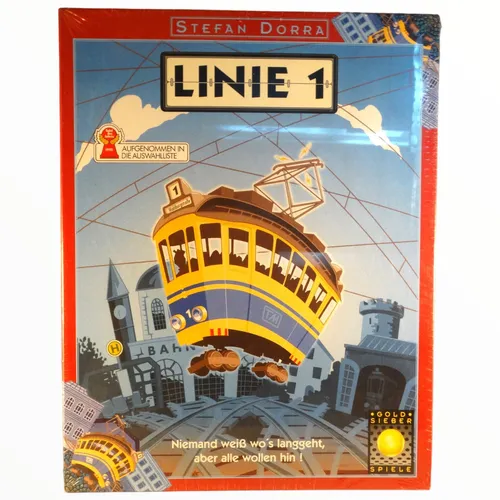 Linie 1 Gesellschaftsspiel Stefan Dorra Gold Sieber Neu in Folie OVP Rarität Rar