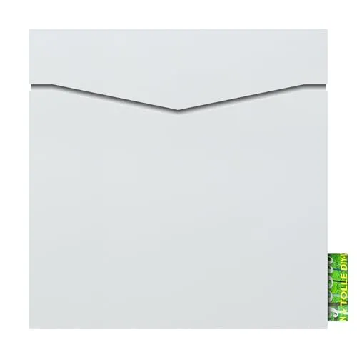 MOCAVI Box 710 Design-Briefkasten mit Zeitungsfach Weiss RAL 9003 - Wandbriefkasten aus verzinktem Stahlblech, wetterfest und rostfrei. Mit praktischem Zeitungsfach und elegantem Design für eine moderne Außenansicht.