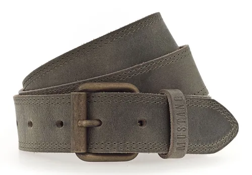 MUSTANG Leather Belt W115 Gürtel Olive in grün von Mustang