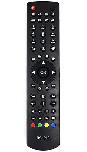 Ersatz TV Fernbedienung RC1912 passend für Clayton/DIGIHOME/JMB/Laurus/LINSAR/Manhattan/Orion/SELECLINE/TECHWOOD