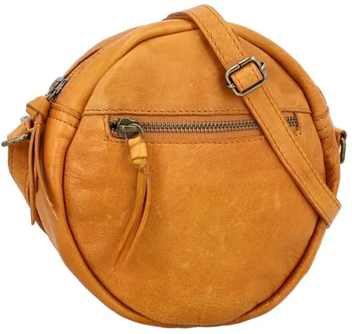 Gusti Umhängetasche Leder - Tanja Damen Handtasche - Damen-Schultertaschen im Vintage Design, ideal für jeden Anlass und bietet Platz für alles Wichtige. Hergestellt aus hochwertigem Echtleder unter transparenten Bedingungen.