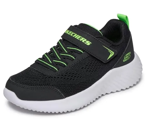 Skechers Jungen Bounder Turnschuhe – Schwarz, 28 EU