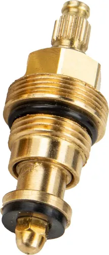 tecuro Universal Ventil Oberteil für Zweigriff-Armaturen, 3/8 Zoll - Messing - Bad- & Duscharmaturen, universell einsetzbar für Kalt- und Warmwasser, passend für fast alle gängigen Armaturen in Bad, Küche und Keller.