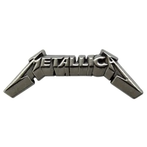 Metallica 3D Band Logo Pin Badge One Size