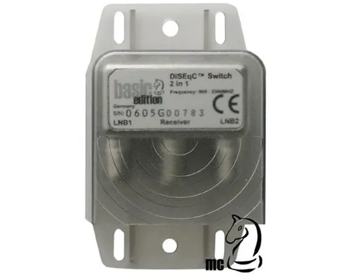 DiSEqC-Switch 2/1 im stabilen Wetterschutzgehäuse