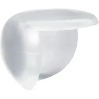 Relaxdays Eckenschutz 12er Pack PVC Transparent Babysicher 3 cm x 3,5 cm