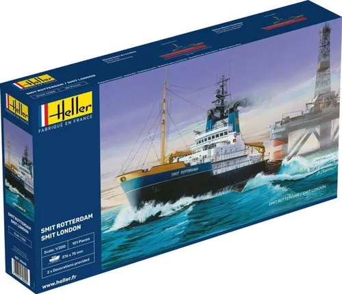 Heller Bausatz Smit Rotterdam / Smit London Schlepper 1:200 - Detailreicher Modellbausatz im Maßstab 1:200 aus hochwertigem Kunststoff, ideal für Schiffsmodellbauer und Liebhaber von Booten & Schiffen.