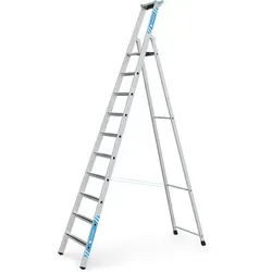 ZARGES Saferstep S - LM-Stufen-Stehleiter 10 Stufen - Leitern, sichere und bequeme Nutzung dank Safer Step Technology und stabiler Bauweise, ideal für professionelle Anwendungen.