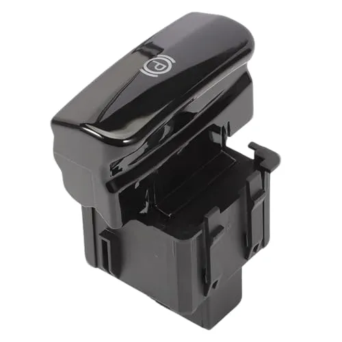 FineBoing Handbremsschalter Elektronischer Parkschalter Knopf Hellschwarz 470703 für Peugeot 3008 5008 Citroen C4