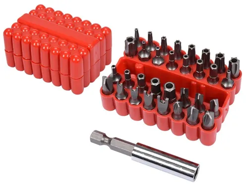 BITSATZ 33-tlg Spezialbits Set – Triwing, Torx & Sechskant - Werkzeug-Sets mit 33 hochwertigen Bits, ideal für präzise Arbeiten und vielseitige Anwendungen in Heim und Werkstatt.