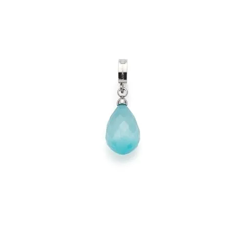 JEWELS BY LEONARDO Anhänger Clip & Mix Lizzy – Eleganter Ketten-Anhänger - Vielseitiger Anhänger aus silberfarbenem Edelstahl mit pastellblauem Catseye. Ideal für individuelle Styles – perfekt für Armbänder oder Ketten. Robuste und allergikerfreundliche Materialien sorgen für langanhaltende Freude.