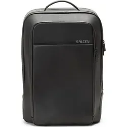 Salzen Rucksack Originator Leather Total Black in schwarz von SALZEN