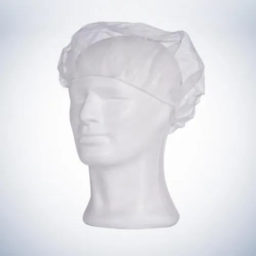 Med Comfort Einmal-Baretthauben Kopfhaube weiß 100 Stück Haarnetze Ø 52 cm M