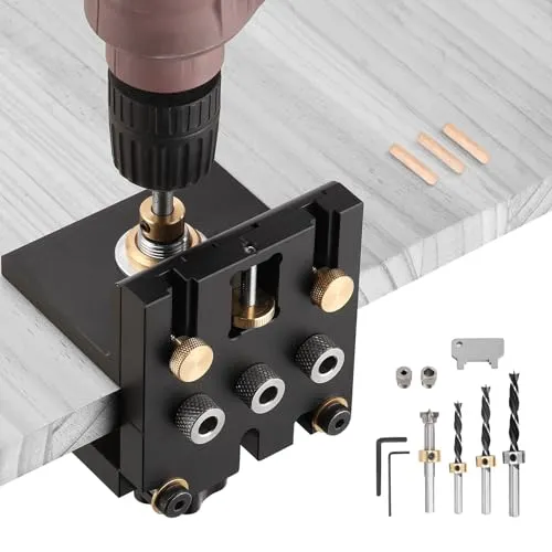 Ampvolts 3-in-1 Holzdübel Bohrschablone
