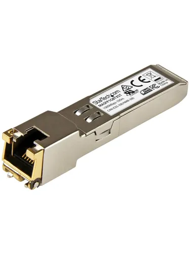 StarTech.com MASFP1GBTXST - Cisco Meraki Kompatibles SFP Modul - Repeater Transceiver, Gigabit RJ45 Kupfer SFP Modul für 10/100/1000 Mbps, ideal für schnelle Netzwerkverbindungen bis 100m.