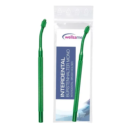 Wellsamed Interdentalbürstenhalter mono, grün