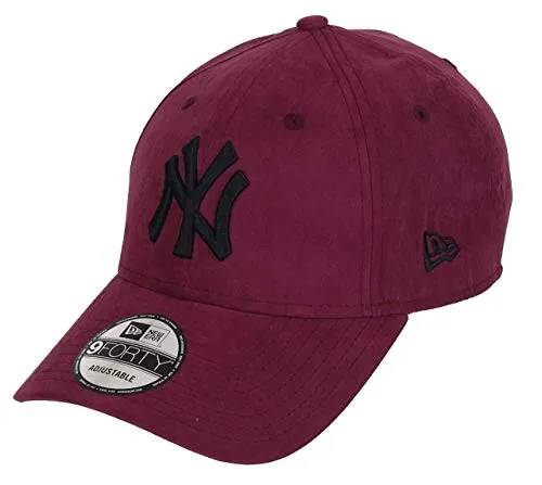 New Era New York Yankees MLB League Essential Nylon Maroon 9Forty Adjustable Cap - Einheitsgröße - Stylische und verstellbare New Era Kappe im maronenfarbenen Design, ideal für jeden Fan und perfekten Tragekomfort. Perfekt für den Alltag oder das Stadion! Die Kappe ist ein Must-Have für jeden Yankees-Anhänger!