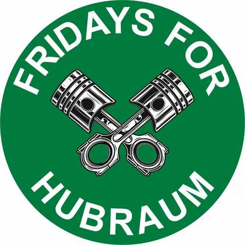 Produktbild ORIGINAL Fridays For Hubraum Außenklebend Grün Matt Aufkleber Diesel CO2 R070