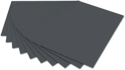 folia Fotokarton (B)500 x (H)700 mm 300 g/qm anthrazit 10 Blatt